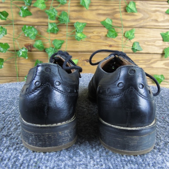 Miz Mooz Monaco Women 6 Black Leather Oxford Shoes Lace-Up Casual Comfort Style - Picture 4 of 7